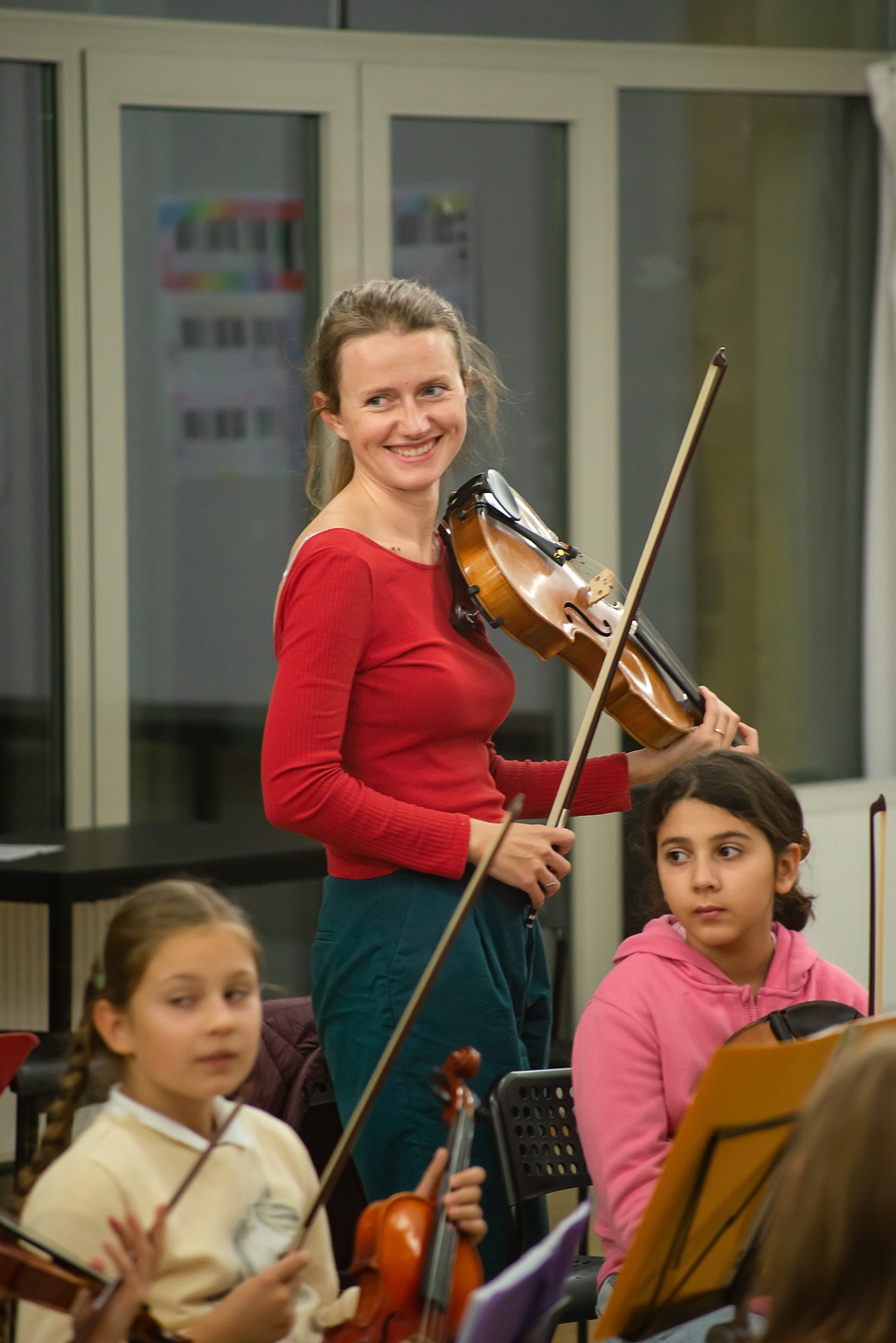 Kinderorchester Probe